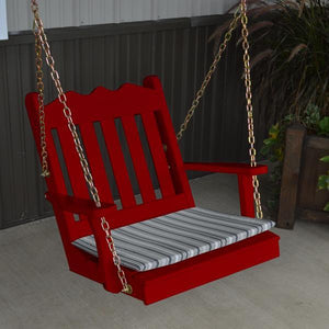 A & L Furniture Yellow Pine 2ft Royal English Chair Swing Swings Unfinished