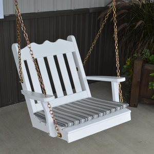 A & L Furniture Yellow Pine 2ft Royal English Chair Swing Swings Unfinished