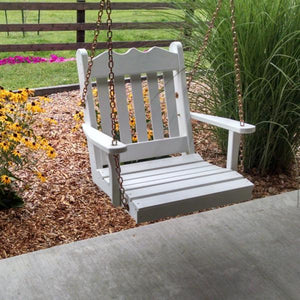 A & L Furniture Yellow Pine 2ft Royal English Chair Swing Swings Unfinished