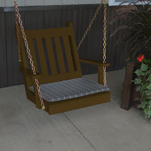 A & L Furniture Yellow Pine 2ft Traditional English Chair Swing Swings Unfinished
