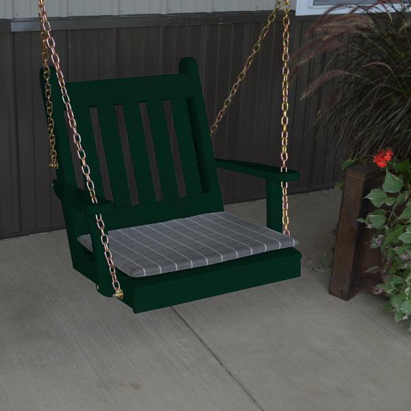 A &amp; L Furniture Yellow Pine 2ft Traditional English Chair Swing Swings Unfinished