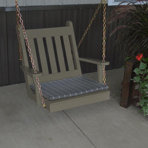 A & L Furniture Yellow Pine 2ft Traditional English Chair Swing Swings Unfinished