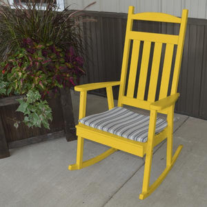 Yellow Pine Classic Porch Rocker - The Charming Bench Company