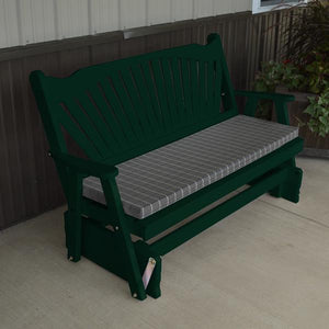 Yellow Pine Fan Back Style Glider - The Charming Bench Company