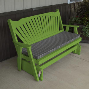 Yellow Pine Fan Back Style Glider - The Charming Bench Company