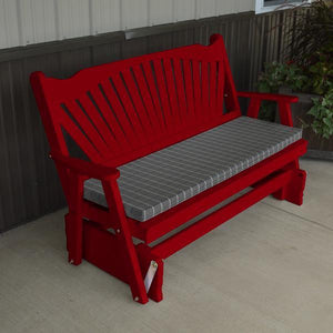 Yellow Pine Fan Back Style Glider - The Charming Bench Company