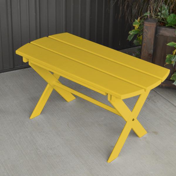 A &amp; L Furniture Yellow Pine Folding Coffee Table Coffee Table Unfinished