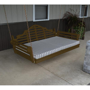 A & L Furniture Yellow Pine Marlboro Swing Bed Size 6ft and 75” Swing Beds 6ft / Unfinished / No