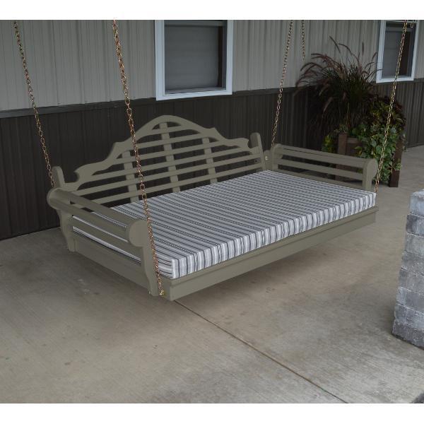 A &amp; L Furniture Yellow Pine Marlboro Swing Bed Size 6ft and 75” Swing Beds 6ft / Unfinished / No