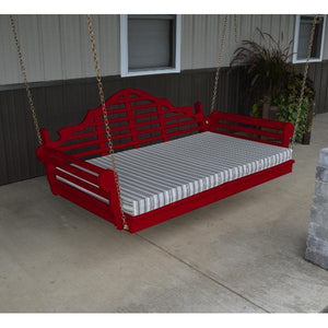 A & L Furniture Yellow Pine Marlboro Swing Bed Size 6ft and 75” Swing Beds 6ft / Unfinished / No