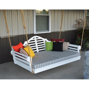 A & L Furniture Yellow Pine Marlboro Swing Bed Size 6ft and 75” Swing Beds 6ft / Unfinished / No