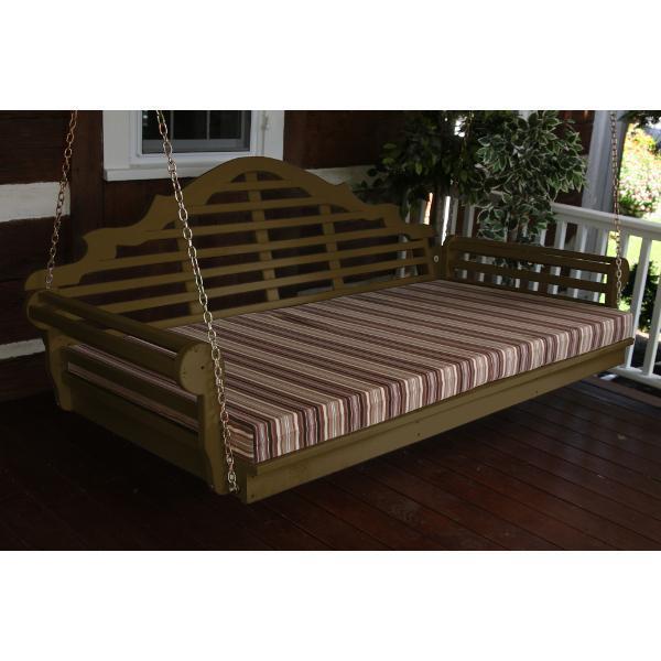 A &amp; L Furniture Yellow Pine Marlboro Swing Bed Size 6ft and 75” Swing Beds 6ft / Unfinished / No