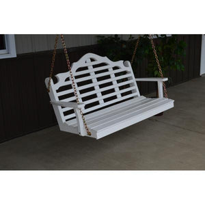 A & L Furniture Yellow Pine Marlboro Swing Swings 4ft / Unfinished