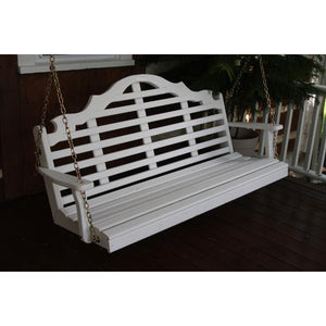 A & L Furniture Yellow Pine Marlboro Swing Swings 4ft / Unfinished