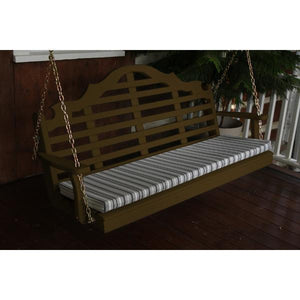 A & L Furniture Yellow Pine Marlboro Swing Swings 5ft / Coffee