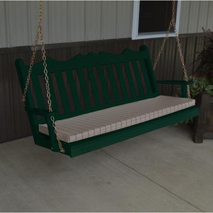 A & L Furniture Yellow Pine Royal English Garden Swing Swings 4ft / Unfinished