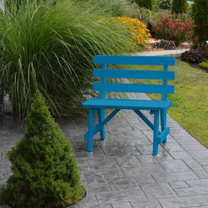 Yellow Pine Traditional Backed Bench - The Charming Bench Company