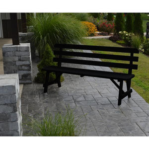 Yellow Pine Traditional Backed Bench - The Charming Bench Company