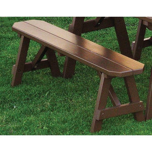 A & L Furniture Yellow Pine Traditional Bench Picnic Bench 2ft / Unfinished