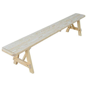 A & L Furniture Yellow Pine Traditional Bench Picnic Bench 2ft / Unfinished