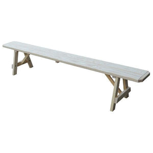 A & L Furniture Yellow Pine Traditional Bench Picnic Bench 2ft / Unfinished
