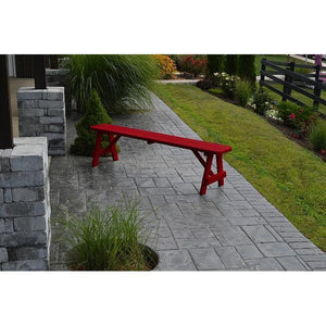 A & L Furniture Yellow Pine Traditional Bench Picnic Bench 2ft / Unfinished