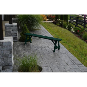 A & L Furniture Yellow Pine Traditional Bench Picnic Bench 2ft / Unfinished