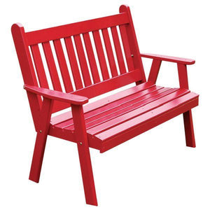 Yellow Pine Traditional English Garden Bench - The Charming Bench Company