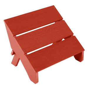 Adirondack 1 Barcelona Modern Chair With 1 Barcelona Modern Side Table & 1 Folding Ottoman Conversation Set