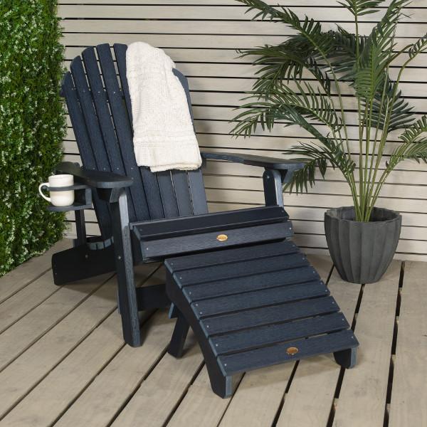 Adirondack 1 King Hamilton Folding and Reclining Chair with 1 Folding Ottoman and 1 Cupholder Conversation Set