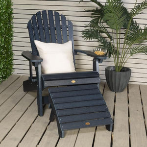 Adirondack 1 King Hamilton Folding and Reclining Chair with 1 Folding Ottoman Conversation Set