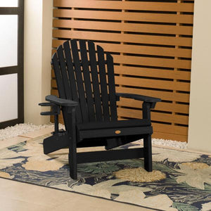 Adirondack 1 King Hamilton Folding and Reclining Outdoor Chair with 1 Easy-add Cup Holder Conversation Set