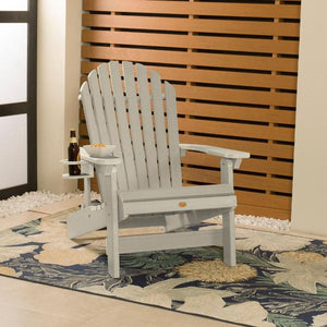 Adirondack 1 King Hamilton Folding and Reclining Outdoor Chair with 1 Easy-add Cup Holder Conversation Set