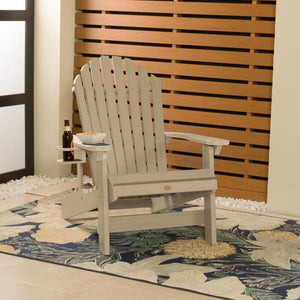Adirondack 1 King Hamilton Folding and Reclining Outdoor Chair with 1 Easy-add Cup Holder Conversation Set