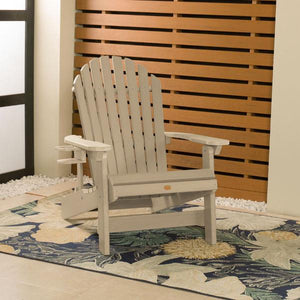 Adirondack 1 King Hamilton Folding and Reclining Outdoor Chair with 1 Easy-add Cup Holder Conversation Set