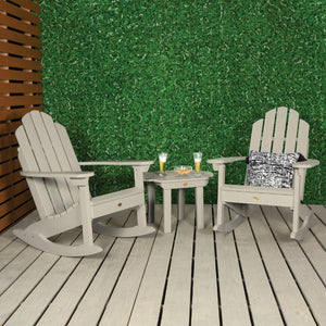 Adirondack 2 Classic Westport Rocking Chairs with 1 Classic Westport Side Table Conversation Set