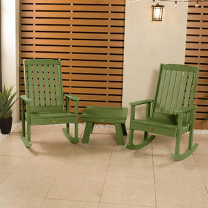 Adirondack 2 Lehigh Rocking Chairs with Side Table Conversation Set