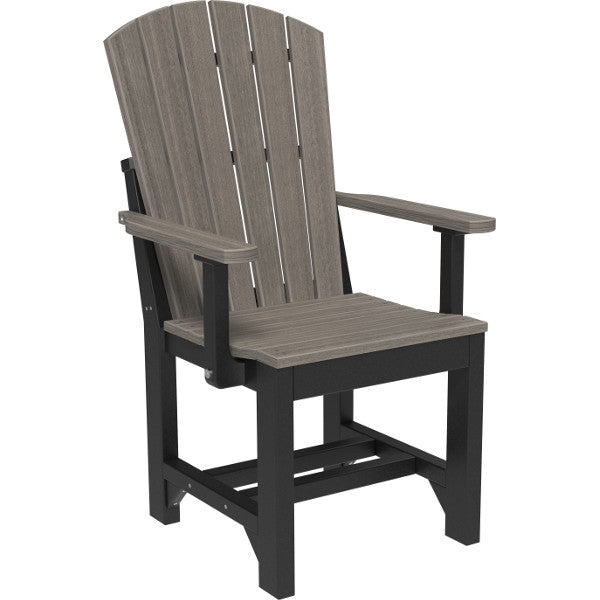 Adirondack Arm Chair Armchair Coastal Gray &amp; Black / Dining Height