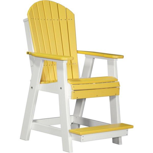 Adirondack Balcony Chair Adirondack Chair Yellow &amp; White
