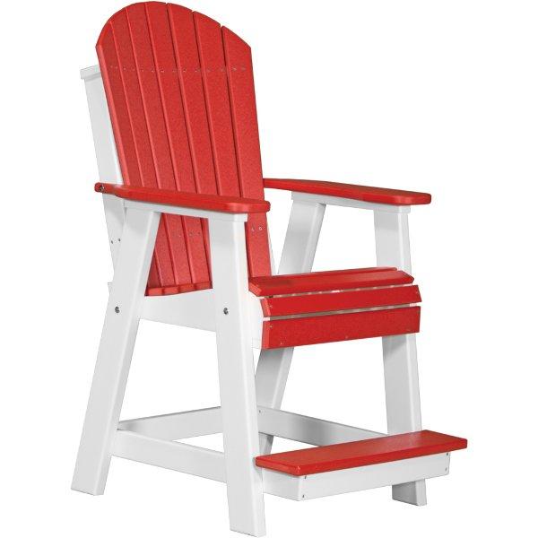 Adirondack Balcony Chair Adirondack Chair Red &amp; White