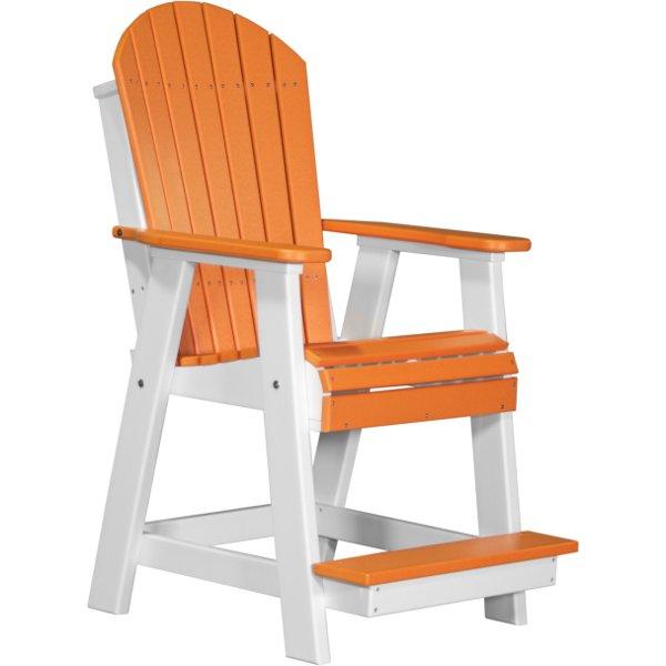 Adirondack Balcony Chair Adirondack Chair Tangerine &amp; White