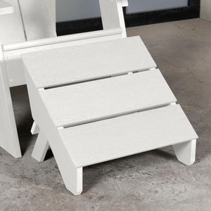 Adirondack Barcelona Modern Folding Ottoman Ottoman