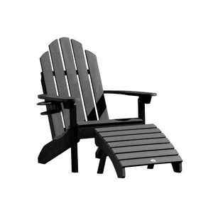 Adirondack Classic Westport Chair with Cup Holder & Folding Ottoman - The Charming Bench Company