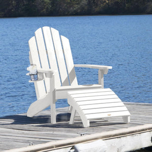 Adirondack Classic Westport Chair with Cup Holder & Folding Ottoman - The Charming Bench Company