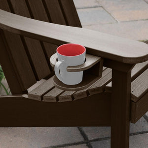 Adirondack Classic Westport Chair with Cup Holder & Folding Ottoman - The Charming Bench Company