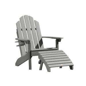 Adirondack Classic Westport Chair with Cup Holder & Folding Ottoman - The Charming Bench Company