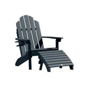 Adirondack Classic Westport Chair with Cup Holder & Folding Ottoman - The Charming Bench Company