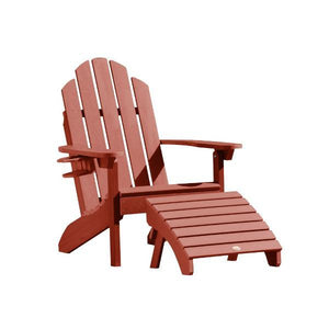 Adirondack Classic Westport Chair with Cup Holder & Folding Ottoman - The Charming Bench Company