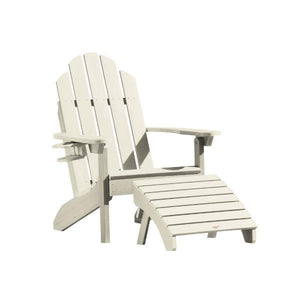Adirondack Classic Westport Chair with Cup Holder & Folding Ottoman - The Charming Bench Company