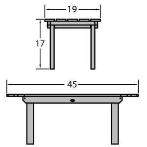 Adirondack Classic Westport Conversation Table Outdoor Tables